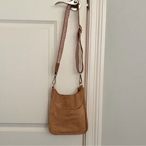 Ah Dorned Tan Crossbody mini messenger Bag